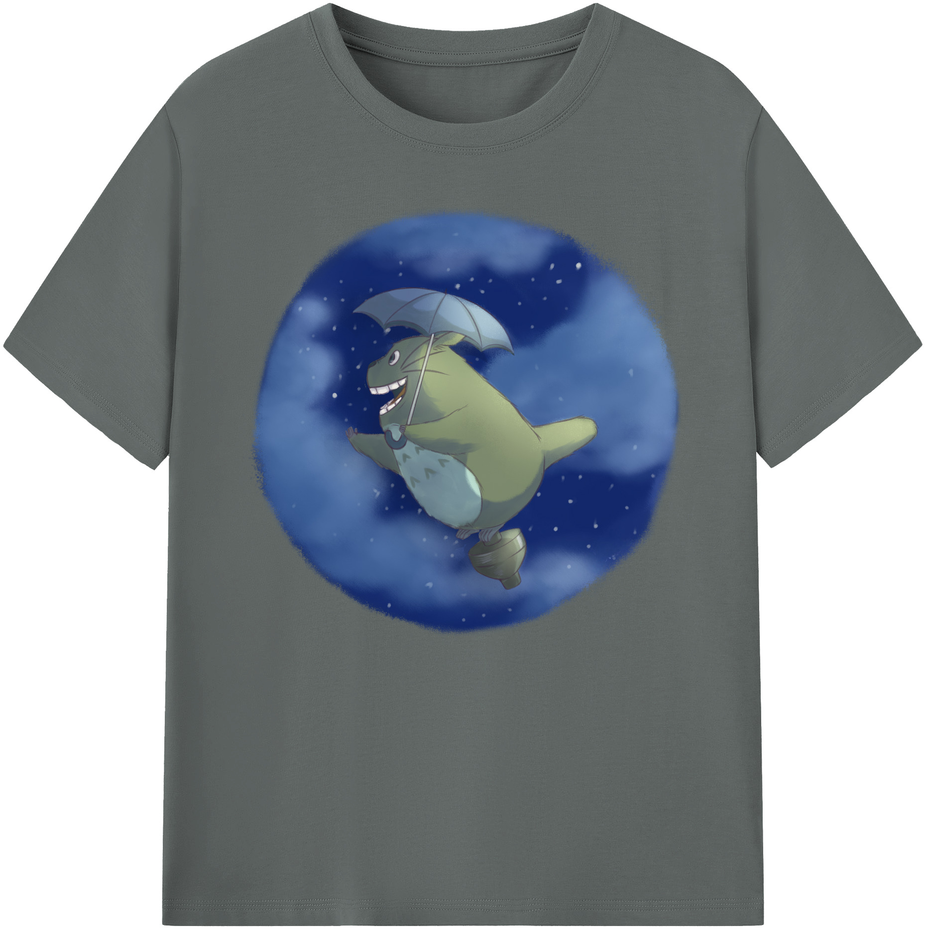 （画像用） となりのトトロ 草壁メイ 草壁サツキ My Neighbor Totoro Satsuki Kusakabe Mei Kusakabe 綿100％ メンズ半袖Tシャツ｜肌触りやわらか＆通気性